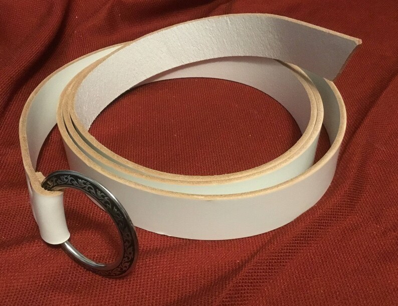 1.75 Wide White Knight's Medieval Ring Belt Choice Etsy