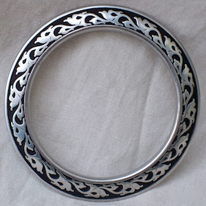 Large Decorated Stainless Engraved Belt Ring Renaissance Medieval SCA LARP Pirate Steampunk Rennie now with matching Tips!