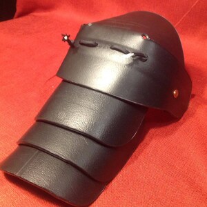 A pair of Rugged Low Profile Shoulder Spaulder Pauldron SCA Armor LARP CosPlay Faire Costume Hidden