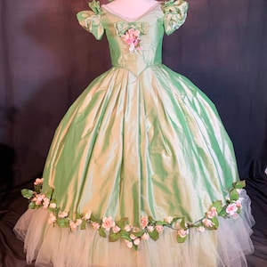 Shot Silk 1860's Civil War Victorian ballgown