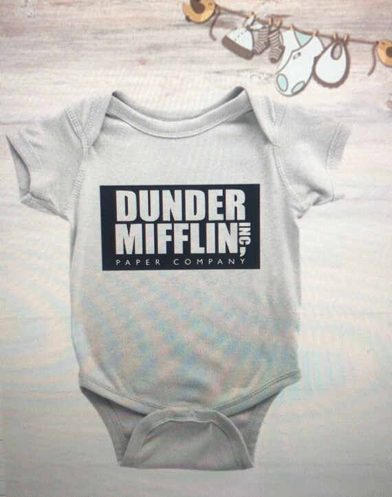 dunder mifflin onesie