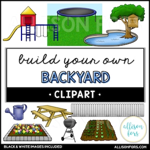 Build Your Own Backyard Clip Art