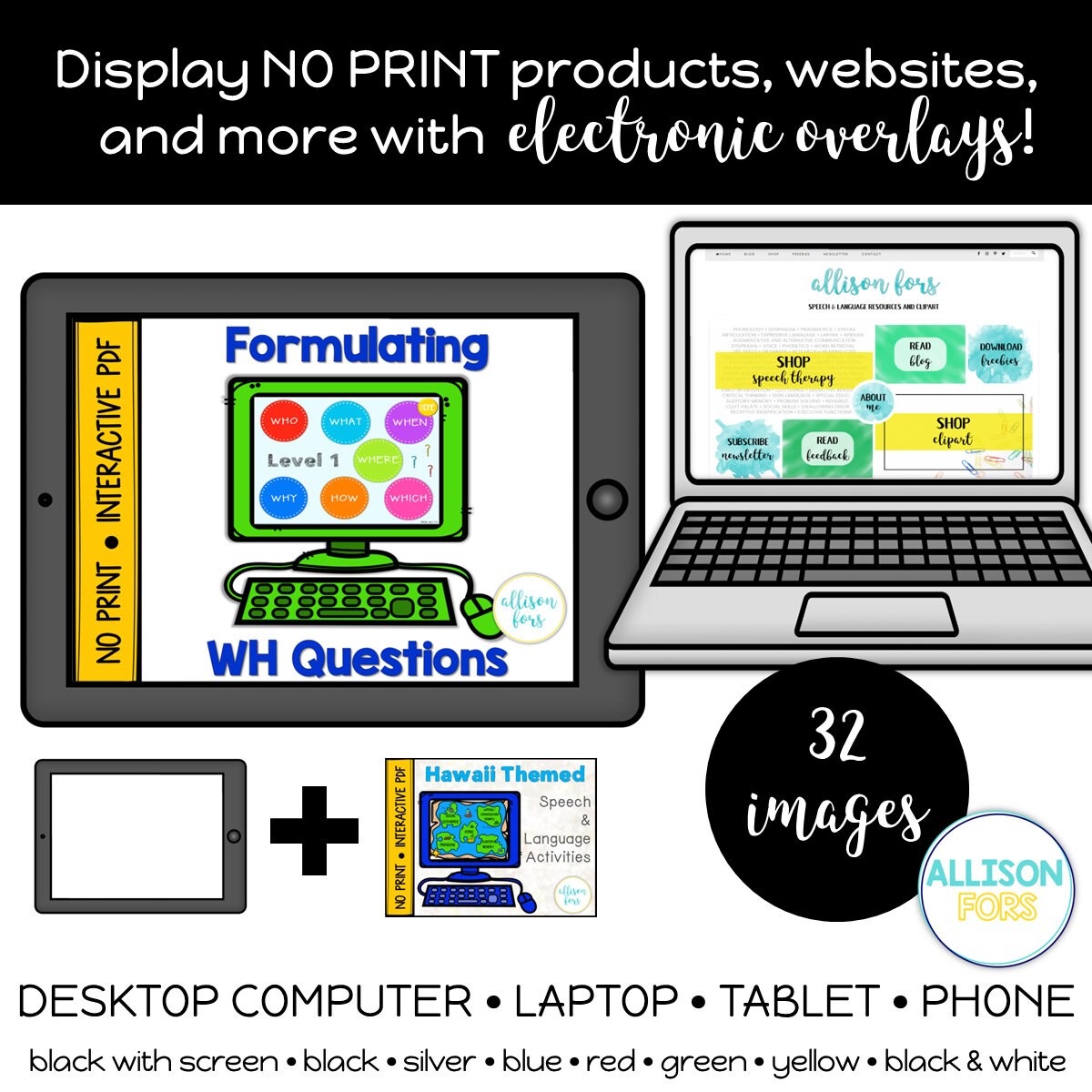 Electronic Overlay Clip Art computer, Laptop, Tablet, Phone - Etsy