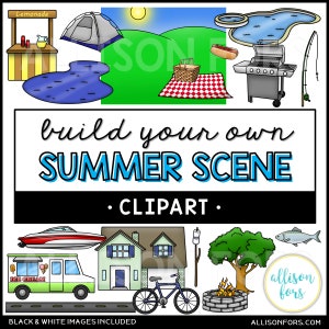 Build Your Own Summer Scene Clip Art image 1