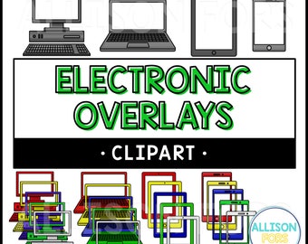 Electronic Overlay Clip Art (computer, laptop, tablet, phone)