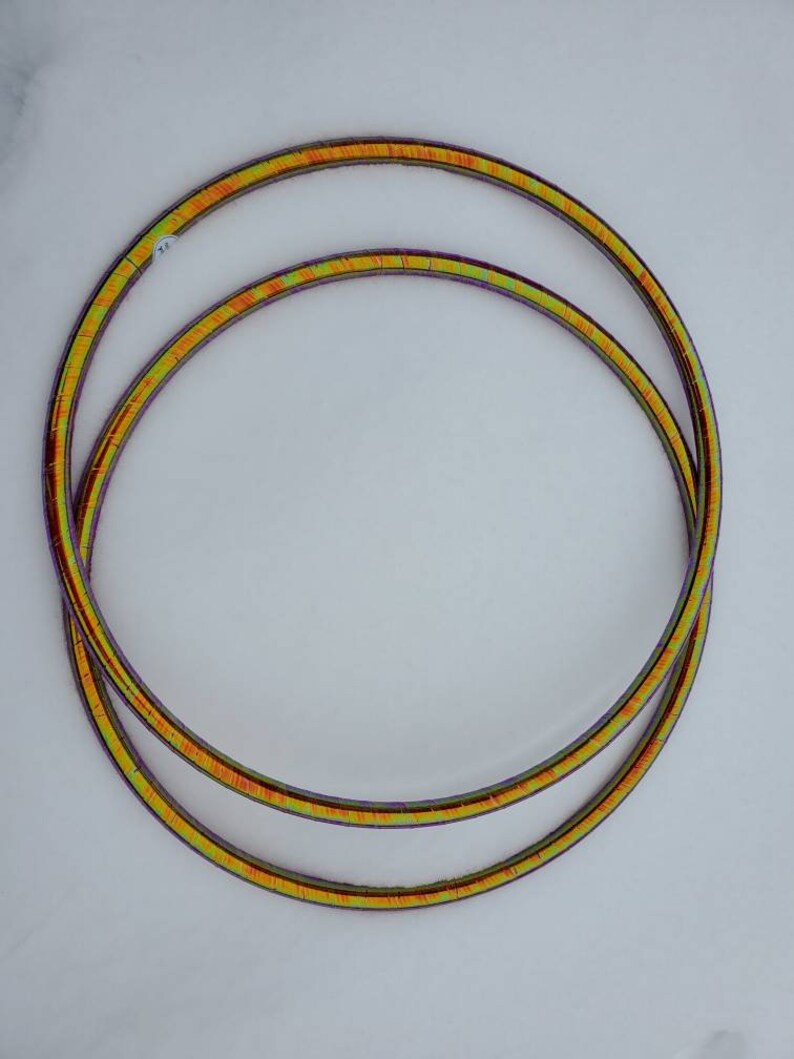 Festival Dance Ready to Ship Handmade Performance 20 Inferno Sequin 34 HDPE Mini Hoop Set