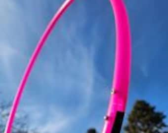 27" 3/4 UV Pink Sapphire Polypro Hula Hoop