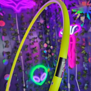 23.5&quot; 5/8 UV Yellow Polypro Dance Performance Practice Hula Hoop