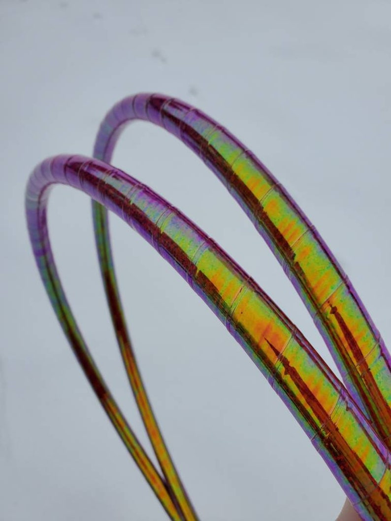 Festival Dance Ready to Ship Handmade Performance 20 Inferno Sequin 34 HDPE Mini Hoop Set