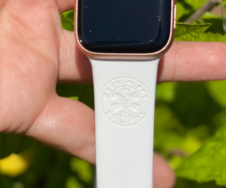 Medical Alert Silicone Apple Watch Band For All Series. Etsy