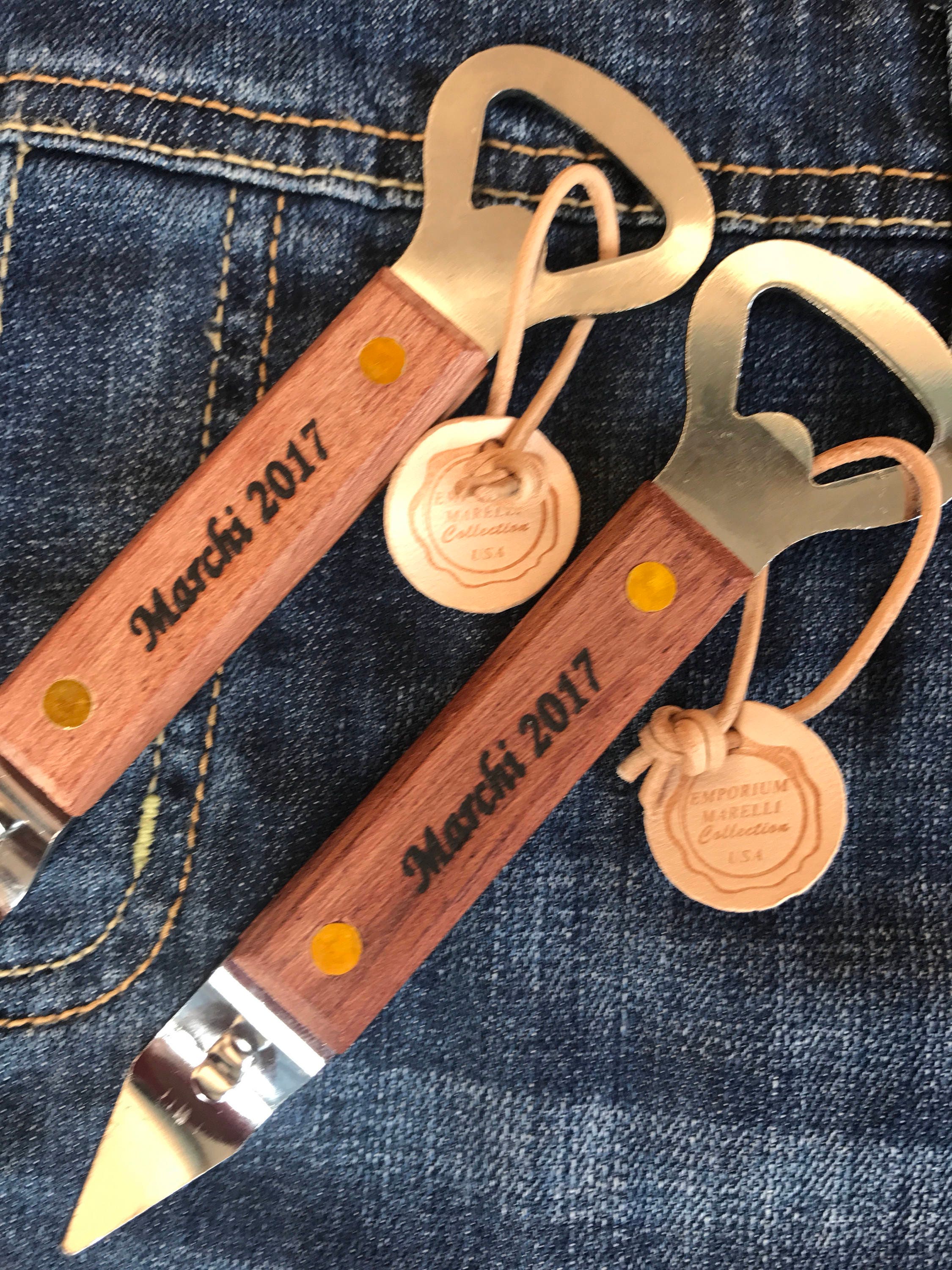 Personalized Bottle Can Opener/ Wooden Church Key / Can | Etsy 