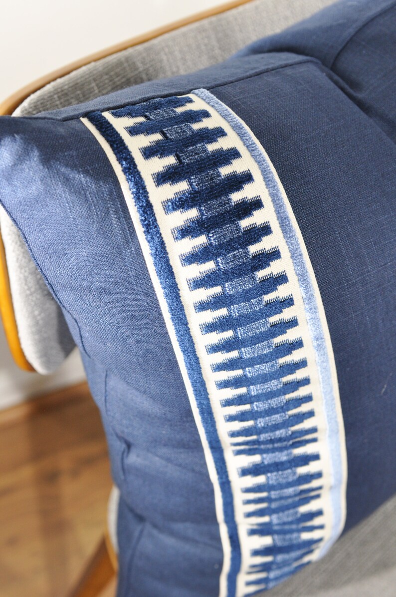 Navy Linen Pillow Cover Navy Blue Pillow Cover euro Pillow Etsy