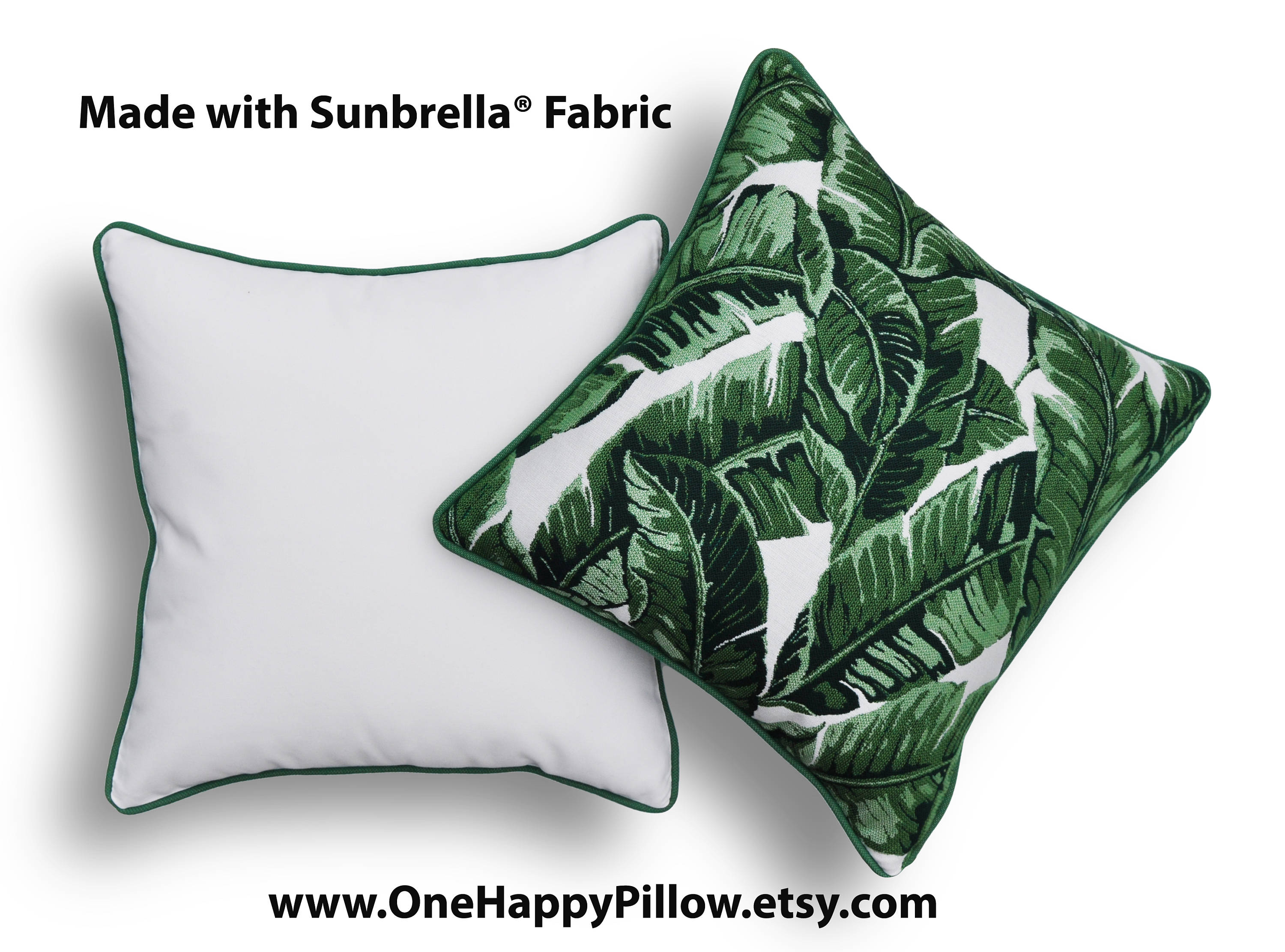 White Pillow Cover sunbrella® Fabric solid White Throw Etsy