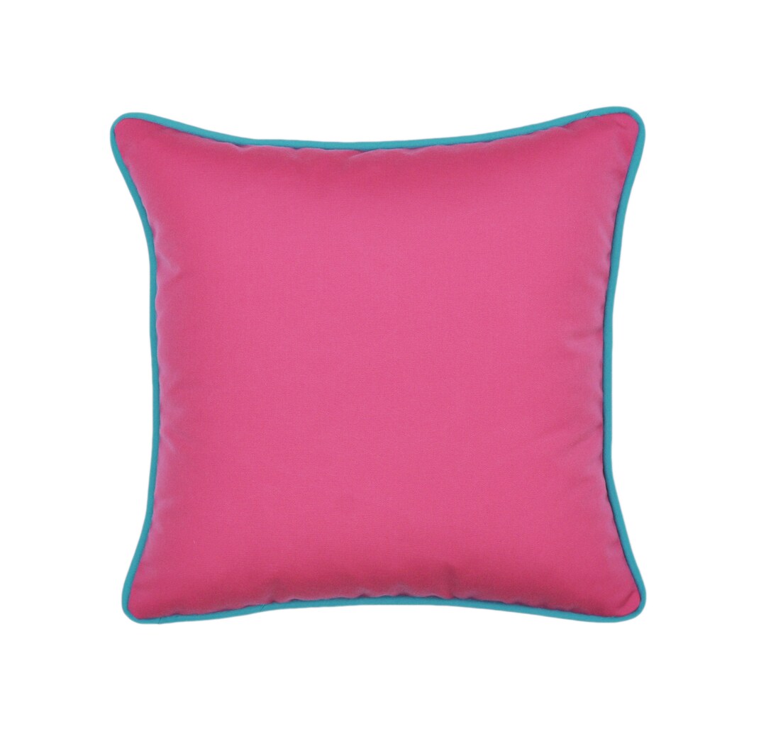 Sunbrella Pillow Cover Hot Pink Pillow Cover Solid Pink Pillow With
