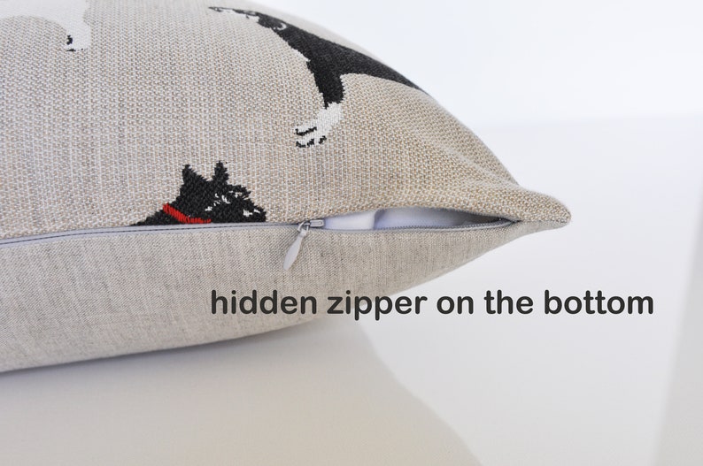 Sunbrella Pillow Cover Dog Lover Gift Animal Print Pillows Dog Print Pillow Cover- Beige Pillow Cover Outdoor Pillow Cover