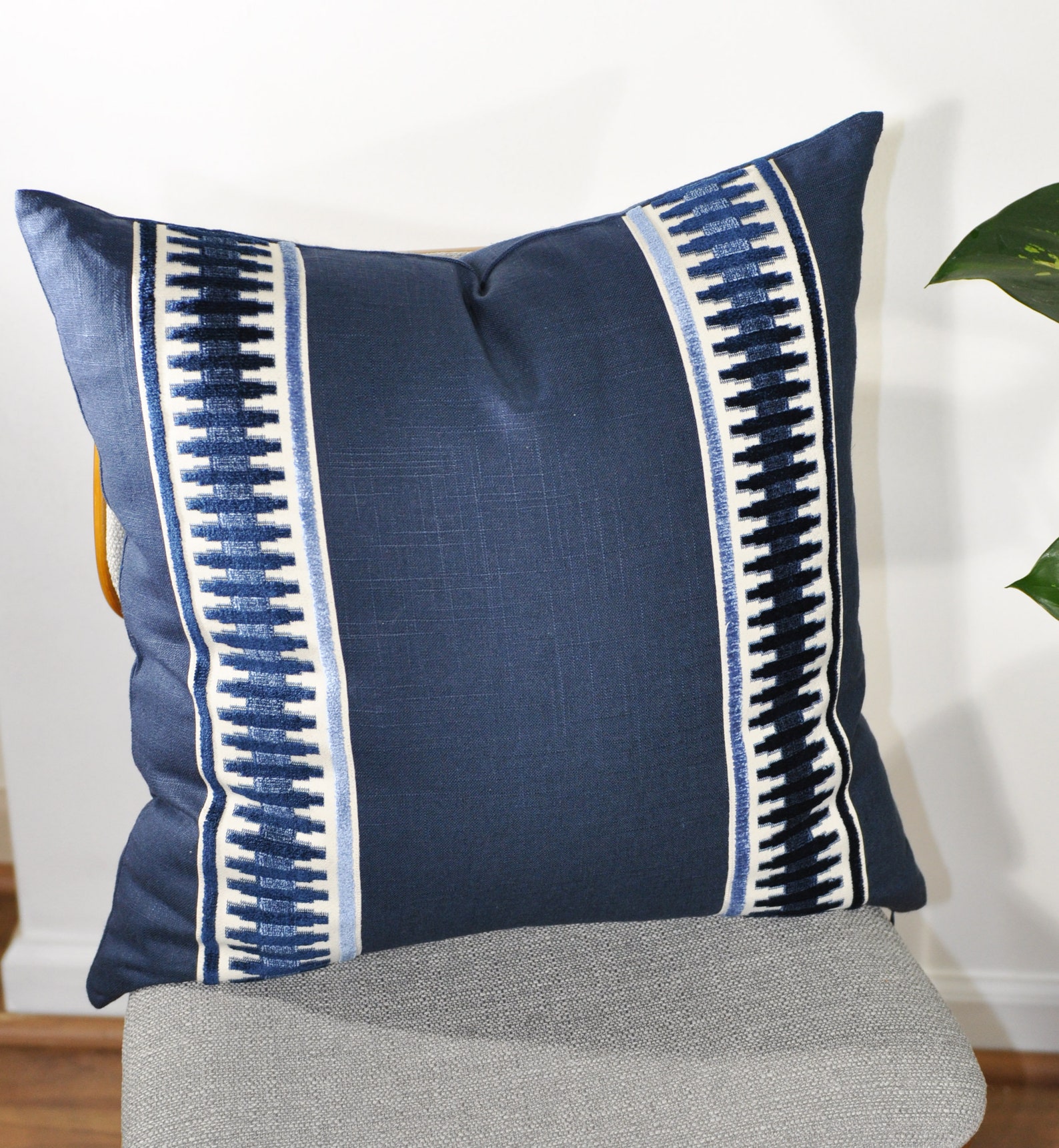 Navy Linen Pillow Cover Navy Blue Pillow Cover euro Pillow Etsy