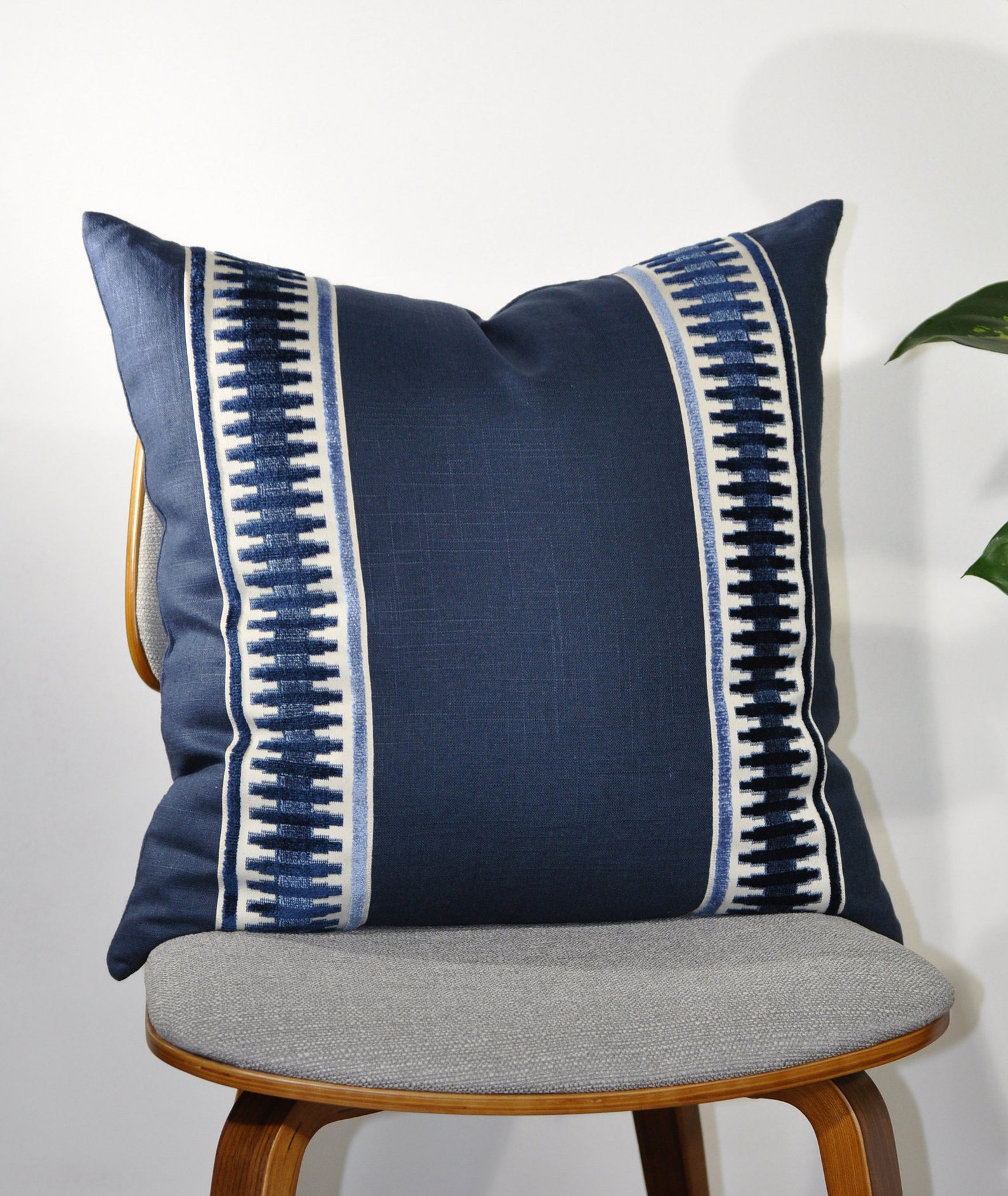 Navy Linen Pillow Cover Navy Blue Pillow Cover euro Pillow Etsy