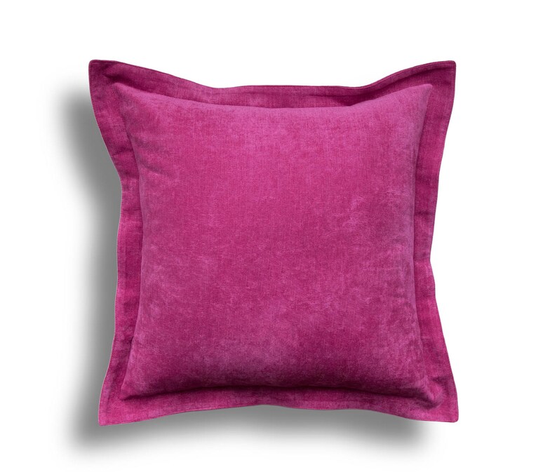 Pink Velvet Throw Pillow Cover Solid Throw Pillow Cover Etsy