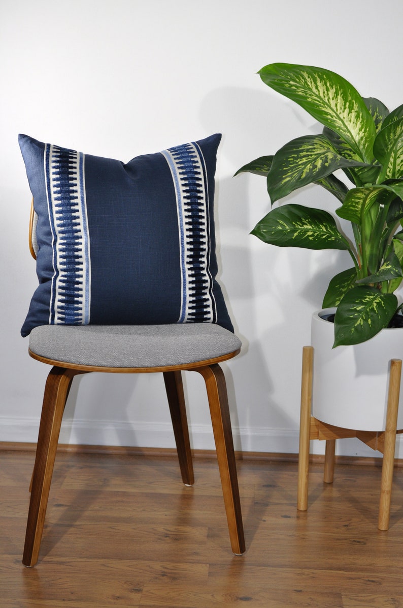 Navy Linen Pillow Cover Navy Blue Pillow Cover euro Pillow Etsy