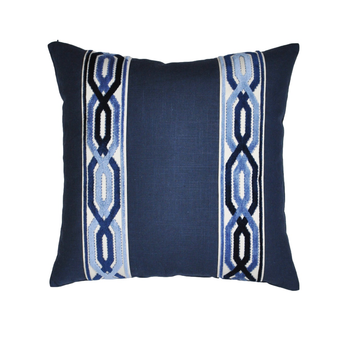 Navy Linen Pillow Cover Linen Pillows Navy Blue Pillow Etsy