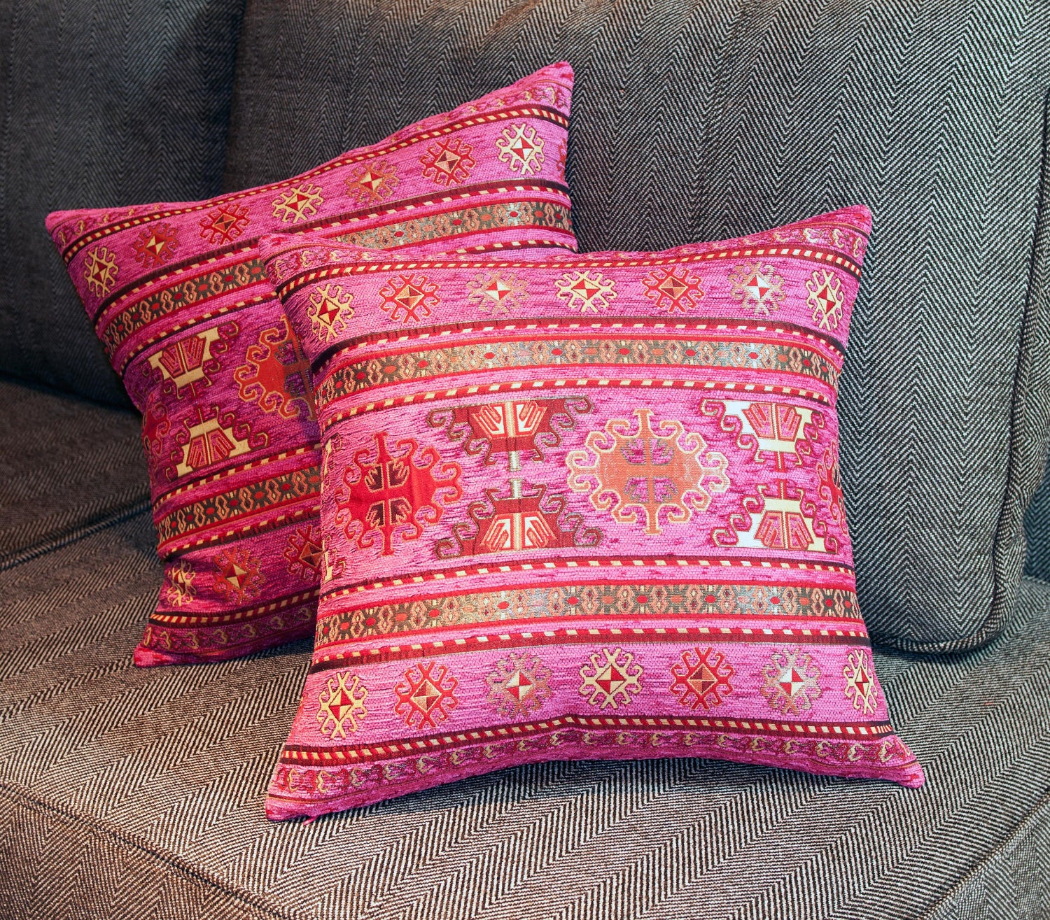 KILIM PILLOW Cover Turkish Pillow tribal Pillow Aztec Etsy