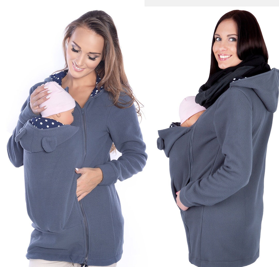 Mijaculture Babywearing Maternity Warm Fleece and Cosy Hoodie / Jacket