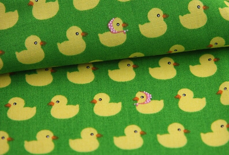 Yellow Rubber Duck Fabric Made in Korea by Half Yard Etsy