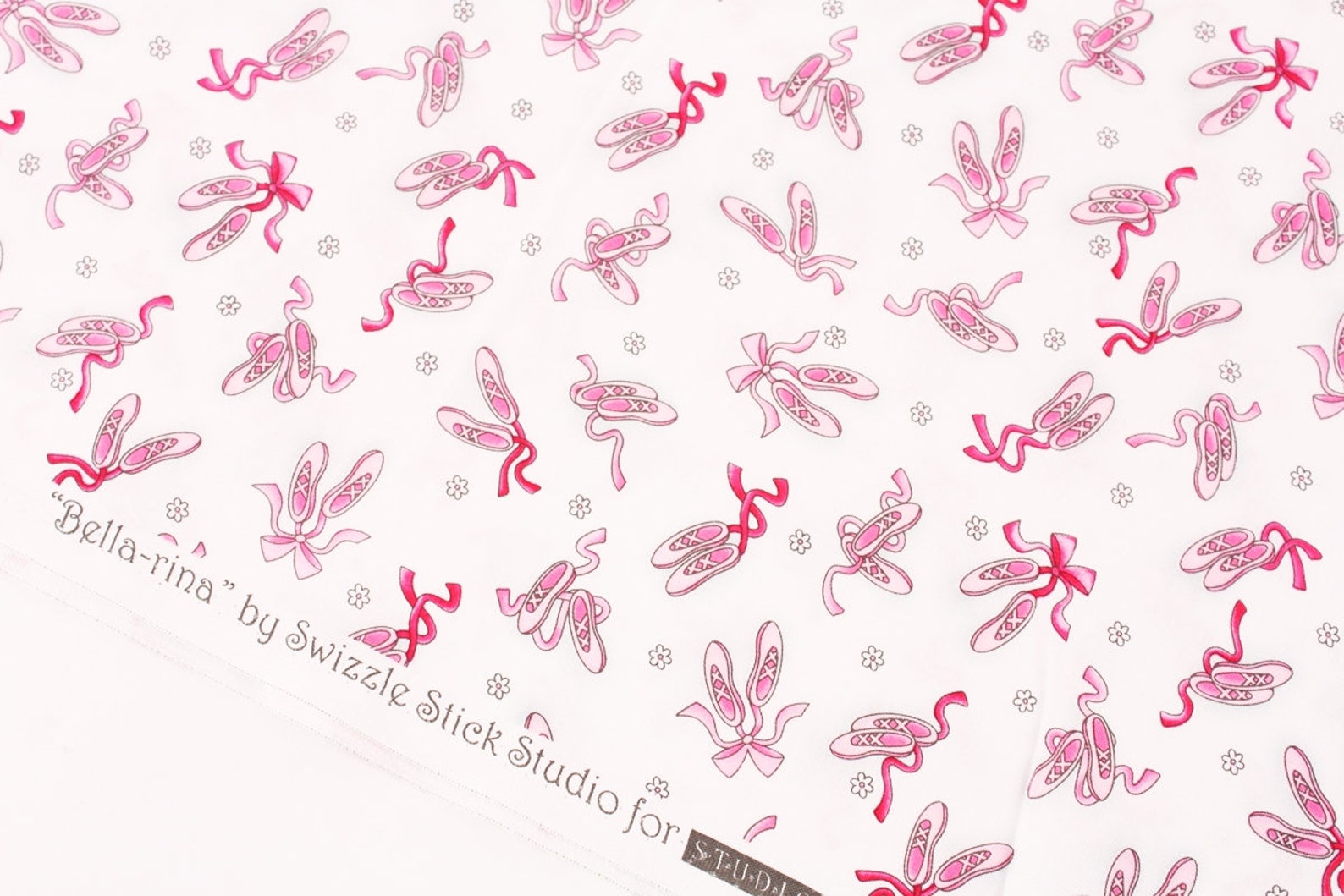 ballet shoes printed fabric by studioe fabrics by the half yard ballet shoes printed fabric by studioe fabrics by the half yard