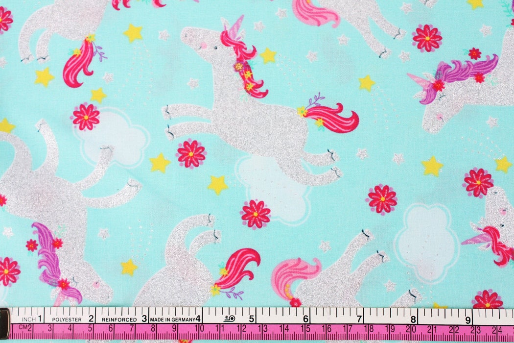 Glitter Unicorn Fabric by Timeless Treasures Fabrics by the Etsy
