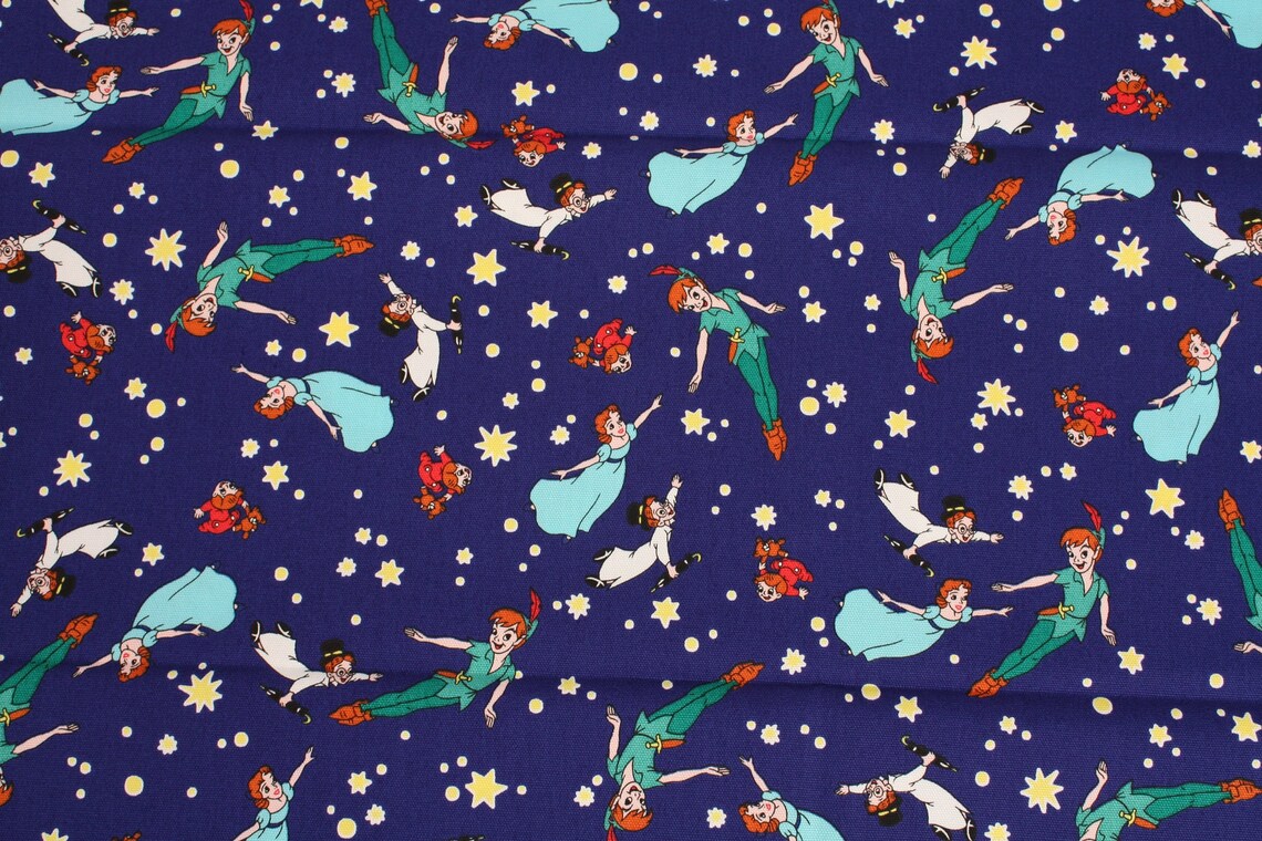 Peter Pan Oxford Fabric printed in Japan by the Half Yard Etsy