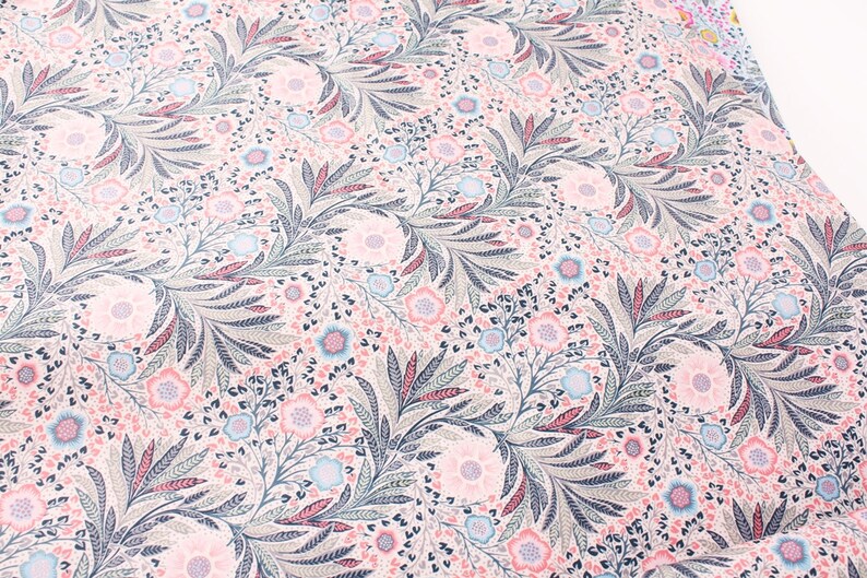 Wild Flowers Printed Laminated Fabric Waterproof made in Korea by the Yard