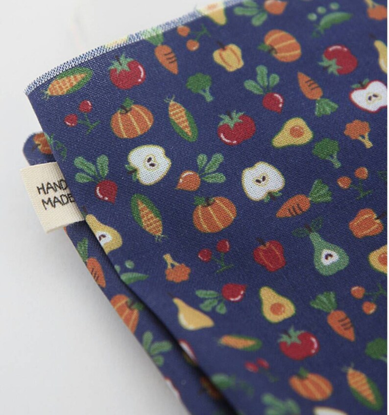 Small Vegetable Fruit Patterned Fabric Sewing Quilt made in Etsy