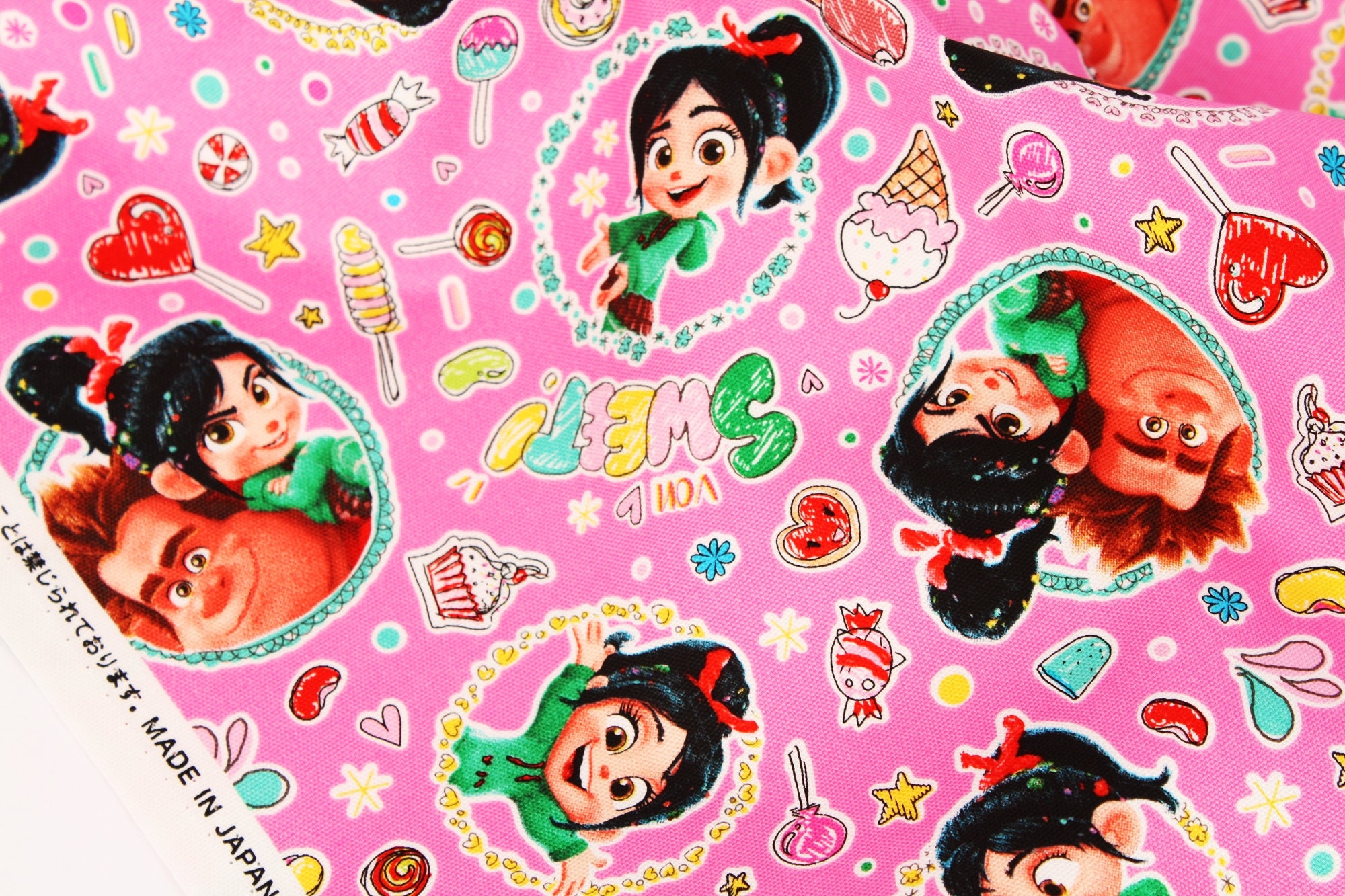 Disney Wreck It Ralph Character Oxford Fabric Made In Japan By Etsy