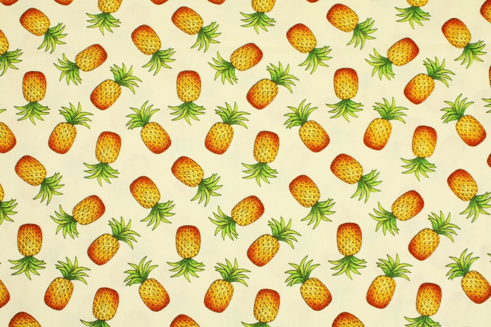 Pineapple Printed Fabric for Blank Quilting Pink Lady by the Etsy