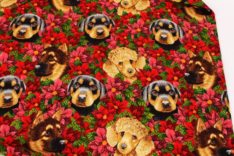 Dogs Puppies printed Fabric by Joann by the Half Yard 45cm by Etsy