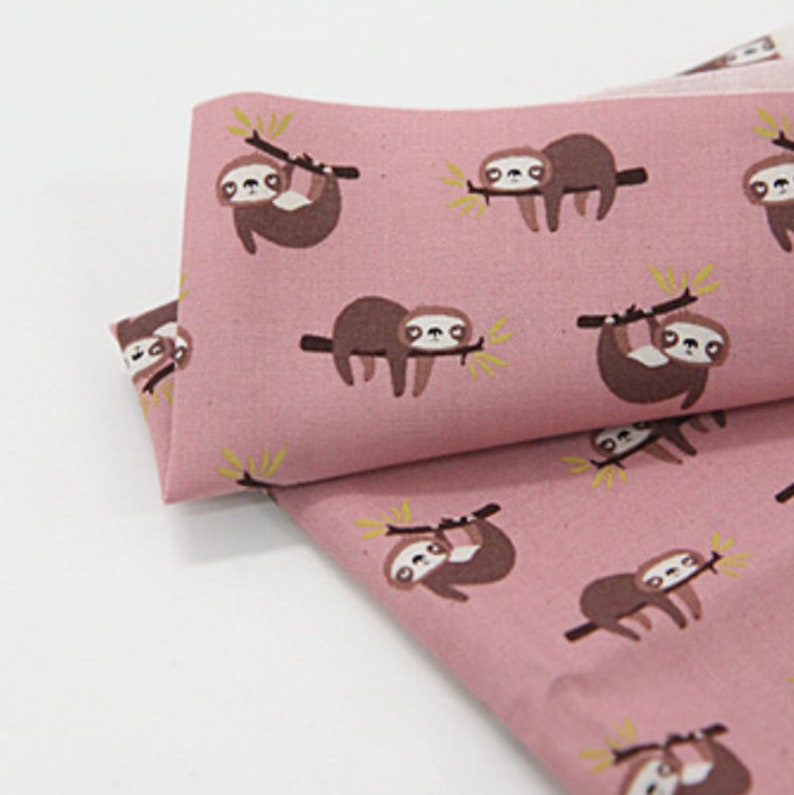 Sloth Fabric made in Korea by the Half Yard | Etsy