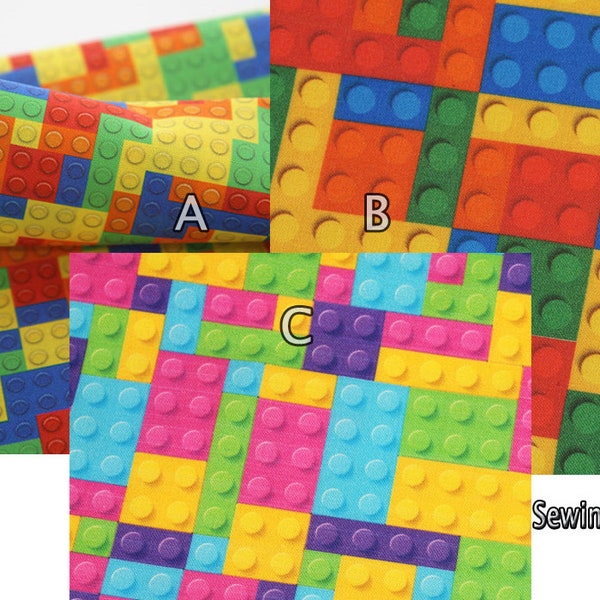 Legos Fabric Etsy