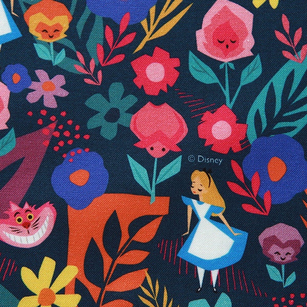 Disney Alice in Wonderland Fabric printed in Korea by the Half Yard