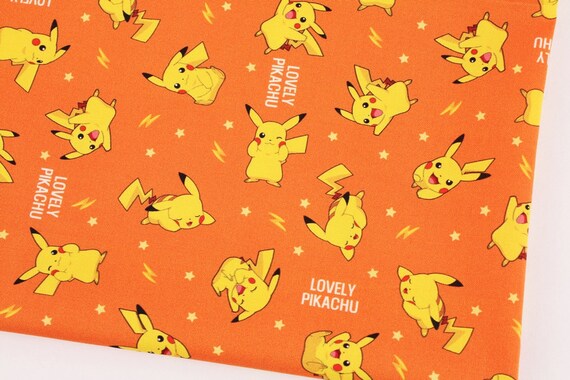 キャラクター生地 ポケットモンスターポケモンピカチュウ コットン100 シーチング Pocket Monster Etsy 日本