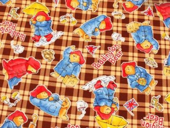 1 meter/yard  Bears and Alfabets Japanese Fabric