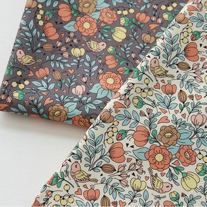 Marigold Flower Patterned Fabric, Cute, sewing, Quilt made in Korea Half Yard