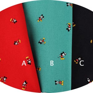 Disney Mickey Mouse Character Fabric made in Korea by the Half Yard