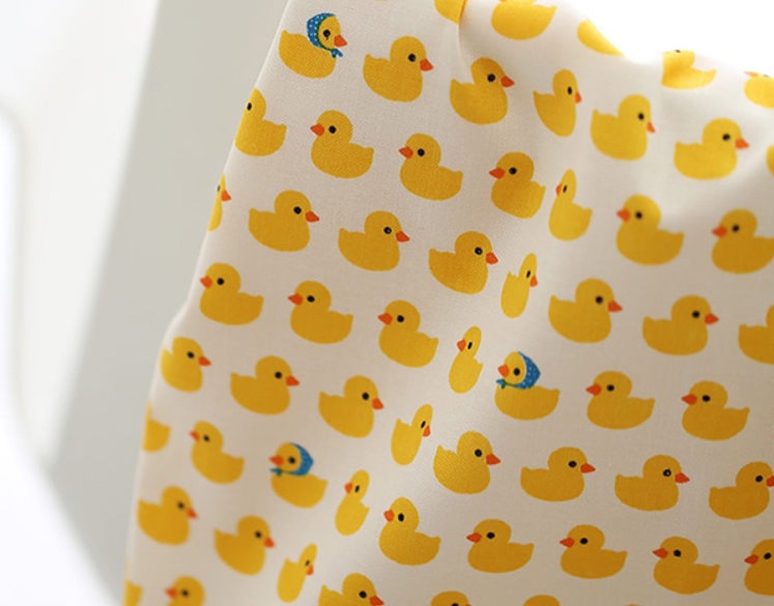 Yellow Rubber Duck Fabric Made in Korea by Half Yard Etsy