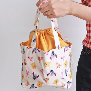 Winnie the Pooh Character Antibiosis Cotton Fabric Made in Korea by the ...