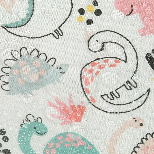 Laminated Cotton Cute Dinosaur printed Fabric made in Korea by the Yard