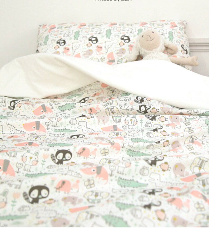 Animals Patterned Fabric made in Korea by Half Yard Digital Textile Printing