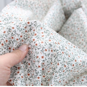 Mini Flower Floral Patterned Asa Light Weight Fabric made in Korea by the Yard