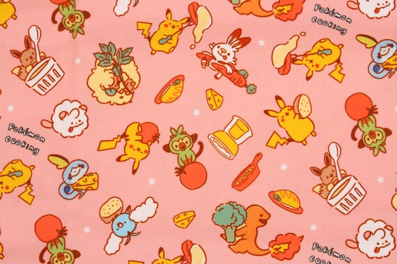 キャラクター生地 ポケットモンスターポケモンピカチュウ イーブイ エルフーン コットン100 シーチング Pocket Etsy 日本