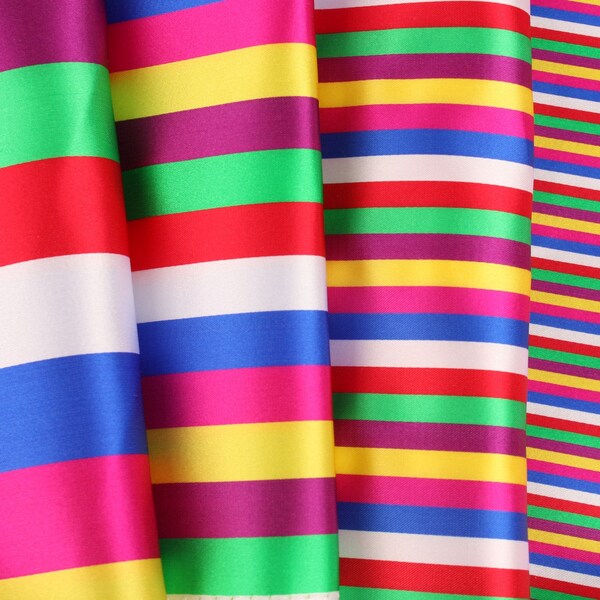 Korean Traditional Stripe Fabric Saekdong, Hanbok Fabric 18" x 36"(wide) 45cm by 90cm Korean Costume by the Half Yard