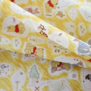 Winnie the Pooh Fabric, Pooh Fabric, Piglet Fabric, Eeyore Fabric